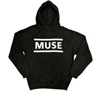 Muse White Logo ufficiale Felpa con Cappuccio