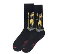 MuseARTa Anubis Statue Calzini, Nero, 40-46 Unisex-Adulto