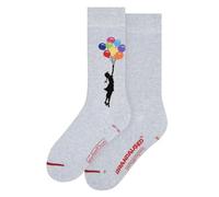 MuseARTa Banksy Graffiti Calzini, Blu, 40-46 Unisex-Adulto