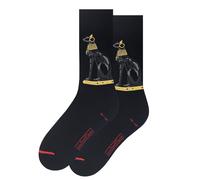 MuseARTa Bastet Statue Calzini, Nero, 40-46 Unisex-Adulto