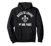 Musée du Louvre 1° Arrondisement Parigi Fleur de Lis Felpa con Cappuccio