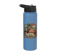 Musée du Louvre Parigi Francia Ornato Stainless Steel Insulated Water Bottle