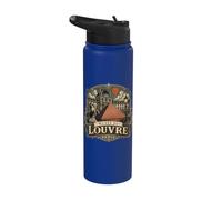 Musée du Louvre Parigi Francia Ornato Stainless Steel Insulated Water Bottle
