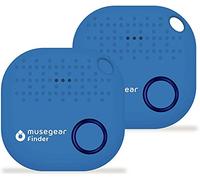 musegear localizzatore Chiavi Bluetooth - Blu Chiaro - 2 Pacchetto - Volume 3 Volte più Potente - Key Finder - Portafoglio Telefono