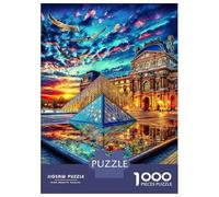 Museo del Louvre Puzzle 1000 Pezzi, Jigsaw Puzzle Difficili Per Adulti E Ragazzi Dai 14 Anni in Su, Home Giochi Puzzle 38x26cm/1000pcs