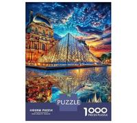 Museo del Louvre Puzzle 1000 Pezzi - Jigsaw Puzzle Regali Per Adulti E Bambini, Gioco Di Sfida Intellettuale, 52x38cm/1000pcs