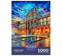 Museo del Louvre Puzzle 1000 Pezzi - Jigsaw Puzzle Regali Per Adulti E Bambini, Gioco Di Sfida Intellettuale, 52x38cm/1000pcs