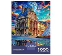Museo del Louvre Puzzle 1000 Pezzi, Puzzle Impossibile 1000 Pezzi, Gioco Di Sfida Intellettuale 38x26cm/1000pcs