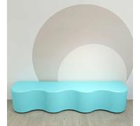 Museo della Scienza Sgabello a forma di onda Combinazione di divani for l'area di riposo nella scuola materna for genitori e bambini e istituto di formazione Aula di danza Sala attività(200x40x40cm)