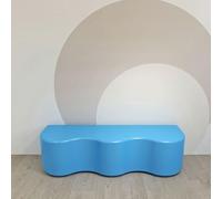 Museo della Scienza Sgabello a forma di onda Combinazione di divani for l'area di riposo nella scuola materna for genitori e bambini e istituto di formazione Aula di danza Sala attività(150x40x40cm)