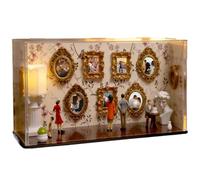 Museo Di Noi Cornice Decorativa,Set Creativo Artigianale con 5 Statuine in Miniatura,Kit per Realizzare un Museo delle - per Ufficio Ricordo Memoria Madri Mamma Casa Viaggio Decorazione Parete