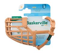 BASKERVILLE CLASSIC BASKET MUZZLE - Permette al cane di ansimare e bere, impedendogli di mordere e ingoiare rifiuti, ideale per musi allungati, adatto all'addestramento di cani medi (Taglia 6)