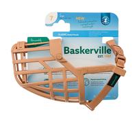 BASKERVILLE CLASSIC BASKET MUZZLE - Permette al cane di ansimare e bere, impedendogli di mordere e ingoiare rifiuti, ideale per musi allungati, adatto all'addestramento di cani medi (Taglia 7)
