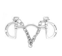 Museruola in acciaio inossidabile Kimberwicke con porti bassi e rullo sulla bocca, museruola per cavalli antiruggine per un controllo migliorato e sollievo dalla masticazione, adat (La bocca del