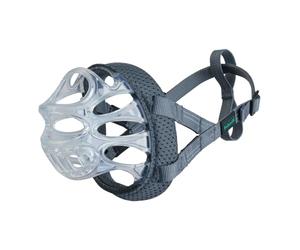 MUSERUOLA INVISA BASKERVILLE - Design umano brevettato, permette di bere e ansimare, regolabile, imbottita, adatta all’addestramento, impedisce di mordere e di ingerire rifiuti (Taglia 1)