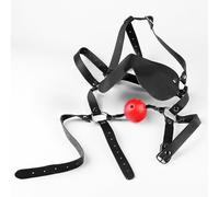 Museruola maschera morso GAG BALL palla SEX DILDO toy shop mod.137