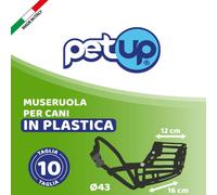 Museruola per cani in plastica PetUp - Misura 10 - 1° ORDINE? scegli lo sconto BZR5 / BZR20 + 200 punti fedeltà