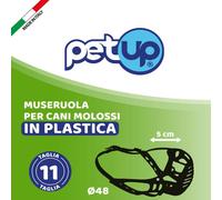 Museruola per cani in plastica PetUp - Misura 11 - per molossi - 1° ORDINE? scegli lo sconto BZR5 / BZR20 + 200 punti fedeltà