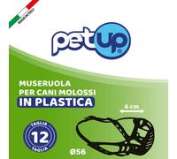 Museruola per cani in plastica PetUp - Misura 12 - per molossi - 1° ORDINE? scegli lo sconto BZR5 / BZR20 + 200 punti fedeltà