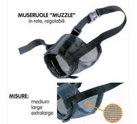 Museruola Per Cani Mod. Muzzle Tg. L In Rete Regolabile