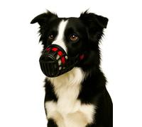 Museruola per cani - museruola cani taglia M - in plastica leggera e regolabile - comfort e sicurezza - per passeggiate, addestramento e viaggi - Flamingo Museruola Silas M