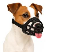 Museruola per cani - museruola cani taglia S - regolabile, in silicone morbido e confortevole - per addestramento, passeggiate e visite veterinarie - Flamingo Museruola Benzo S