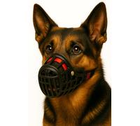 Museruola per cani - museruola cani taglia XL - in plastica leggera e regolabile - comfort e sicurezza - per passeggiate, addestramento e viaggi - Flamingo Museruola Silas XL