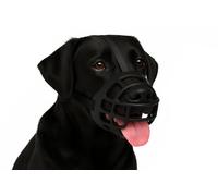 Museruola per cani - museruola cani taglia XL - regolabile, in silicone morbido e confortevole - per addestramento, passeggiate e visite veterinarie - Flamingo Museruola Benzo XL