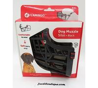Museruola per cani - museruola cani taglia XXL - in plastica leggera e regolabile - comfort e sicurezza - per passeggiate, addestramento e viaggi - Flamingo Museruola Silas XXL