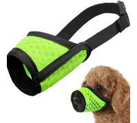 Museruola per cani, Museruola per cani Museruole per cani Rete traspirante e nylon resistente Museruola per cani con anello regolabile e imb