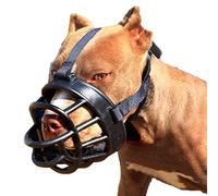museruola per cani, Museruola traspirante for cani: una protezione affidabile contro i morsi for la sicurezza del tuo cane(Red,XL)