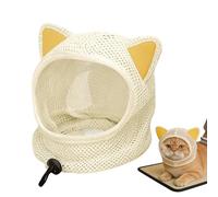 Museruola Regolabile per Gatti da Toelettatura | Traspirante copertura della testa e copricapo | Traspirante elmetto a rete da gatto | Per Bagno E Il Taglio Delle Unghie Casa E Interni Viaggi E All'Es