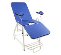 MUSESPANI Sedia da esame ginecologica, Letto da esame ginecologico pieghevole, Sedia da visita ginecologica medica ambulatoriale, Attrezzature per la cura delle donne (blu)