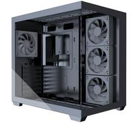 MUSETEX Y6 Case PC, con 7 Ventole PWM ARGB (Infinity Mirror) Preinstallate, Case ATX Mid Tower, Case PC Gaming con Type-C, Vetro Temperato a 270° Vista Completa, Nero