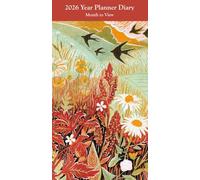 Museums & Galleries Agenda 2026, sottile, con visualizzazione mensile - Wayside Summer di Annie Soudain