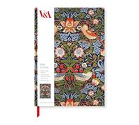 Museums & Galleries Agenda da scrivania 2026, formato A5, visualizzazione settimanale, Museo V&A, design ladro di fragole, William Morris & Friends