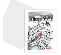 Museums & Galleries Confezione da 8 biglietti di Natale riciclabili al 100% con scritta "Bringing Home the Tree"