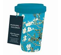 Museums & Galleries Tazza da viaggio riutilizzabile da 400 ml, design Van Gogh con mandorlo in fiore, idea regalo per utensili da cucina sostenibili