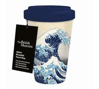 Museums & Galleries Tazza da viaggio riutilizzabile da 400 ml, motivo: Hokusai The Great Wave, idea regalo per utensili da cucina sostenibili