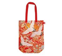 Museums & Galleries V&A Kimono Cranes Borsa Tote in Cotone Biologico, Arancione