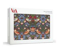 Museums & Galleries V&A - Set di 4 tovagliette con retro in sughero, motivo: ladro di fragole William Morris, per la casa