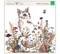 Museums & Galleries Wild Press by Helen Ahpornsiri - Calendario 2026, visualizzazione mensile, calendario da parete 2026, planner da parete e organizer personale per casa e famiglia