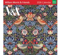 Museums & Galleries William Morris & Friends - Calendario 2026 da parete con visualizzazione mensile, calendario da parete 2026, organizer personale per casa e famiglia