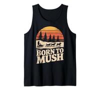 Musher Invernale per Cani da Slitta Born to Mush Husky Vintage Canotta