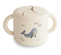 Mushie Baby Snack Cup tazza per la merenda Whales 1 pz