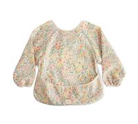 mushie Bavaglino con Maniche Baby Manica Lunga | Bavaglini Impermeabili per Bambini | Vestibilità Regolabile per 6-24 Mesi | Colore: Pastel Blooms