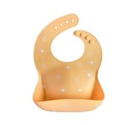 mushie | Bavaglino Silicone | Bavaglino Impermeabile Regolabile | Facile da Pulire | 4 Misure Regolabili con tasca Frontali Profonde | Senza BPA | articoli per neonati & bambini | Sun