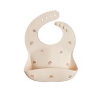 mushie | Bavaglino Silicone | Bavaglino Impermeabile Regolabile | Facile da Pulire | 4 Misure Regolabili con tasca Frontali Profonde | Senza BPA | articoli per neonati & bambini | Rainbow