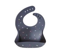 mushie | Bavaglino Silicone | Bavaglino Impermeabile Regolabile | Facile da Pulire | 4 Misure Regolabili con tasca Frontali Profonde | Senza BPA | articoli per neonati & bambini | Planets
