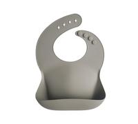 mushie | Bavaglino Silicone | Bavaglino Impermeabile Regolabile | Facile da Pulire | 4 Misure Regolabili con tasca Frontali Profonde | Senza BPA | articoli per neonati & bambini | Silver Sage